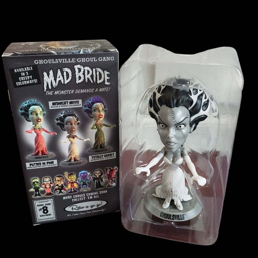 Retro-a-gogo Ghoulsville Ghoul Gang MAD BRIDE Figurine Midnight Movie Colors NEW